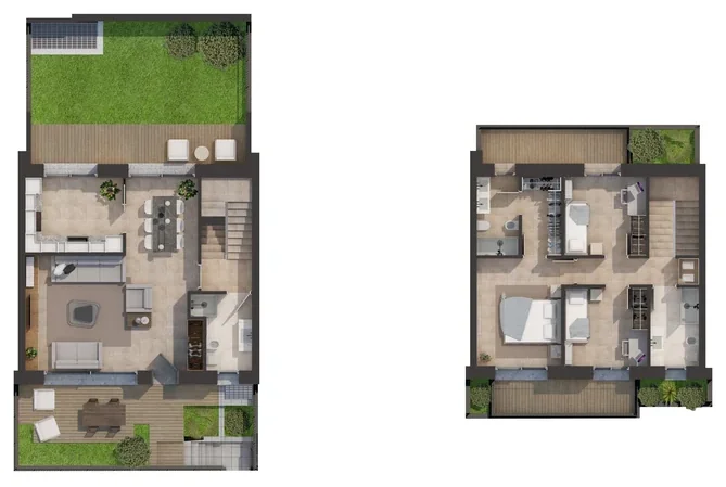 Planimetria Villa 02 — villa su tre livelli a Sovico, VICUS Urban Villas